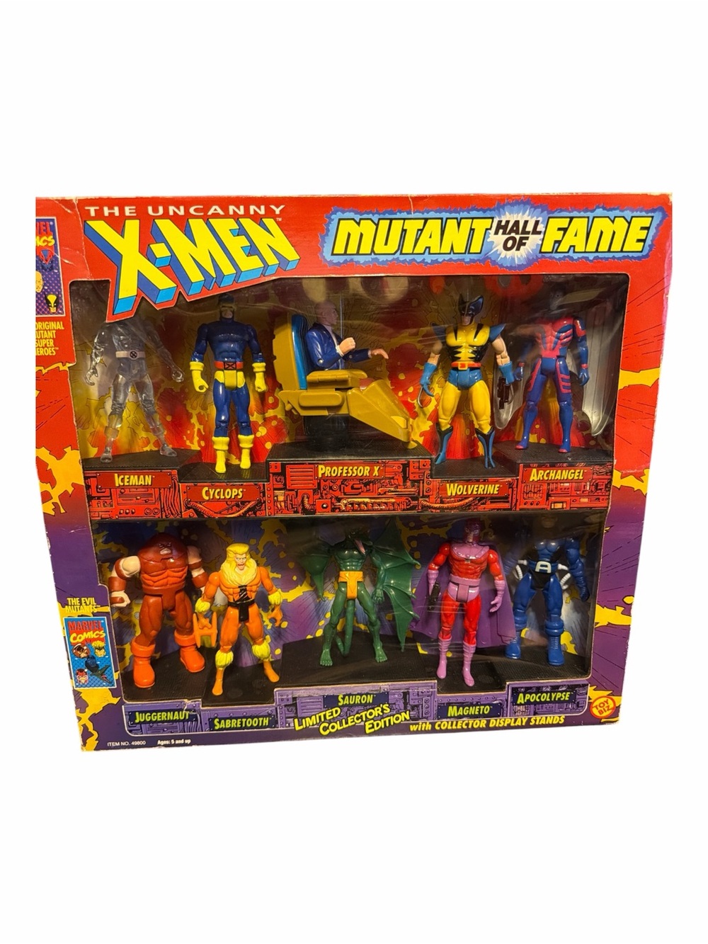 VTG 1993 Toy Biz X-Men Mutant Hall of Fame 10 Figure Box Set NIB Toys R Us Excl